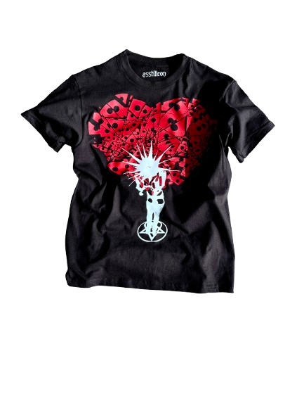 “heartache” tee (black)