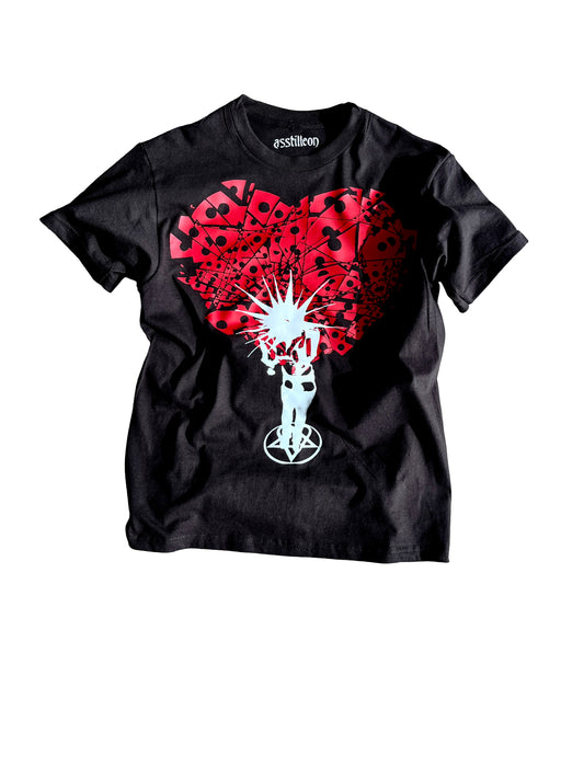 “heartache” tee (black)