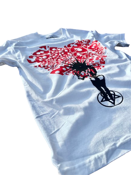 “heartache” tee (white)