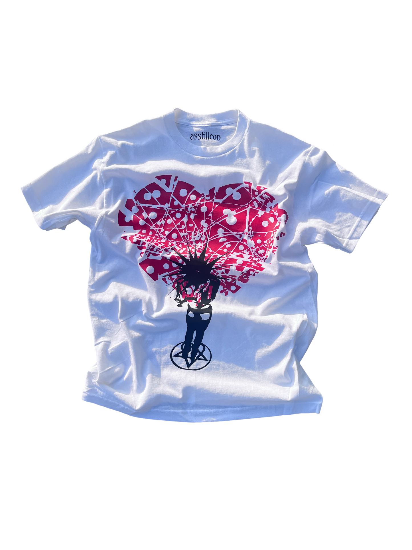 “heartache” tee (white)